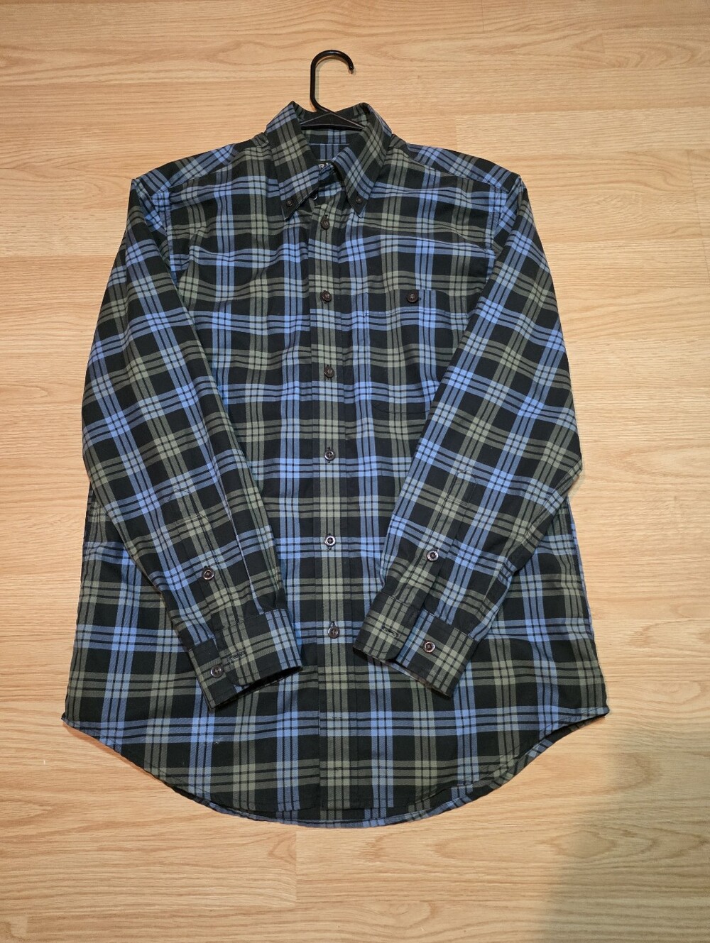 💥Orvis💥 Green & Blue Plaid Button-Down Shirt